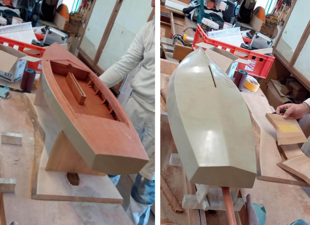 kalóv vitorlás csónak modellje